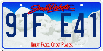 SD license plate 91FE41