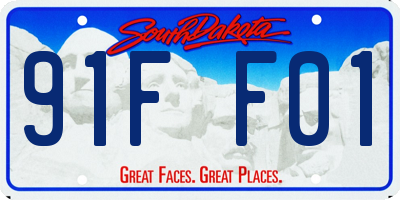 SD license plate 91FF01