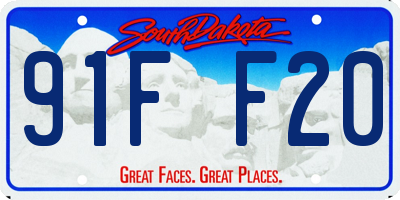SD license plate 91FF20