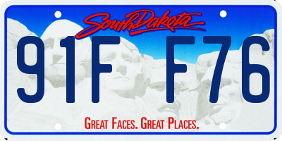 SD license plate 91FF76