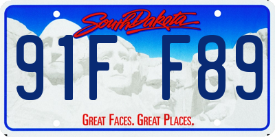 SD license plate 91FF89