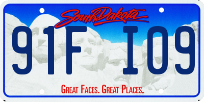 SD license plate 91FI09