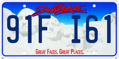 SD license plate 91FI61