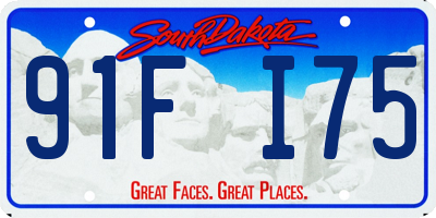 SD license plate 91FI75