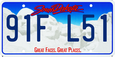SD license plate 91FL51