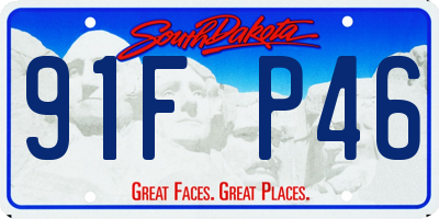 SD license plate 91FP46