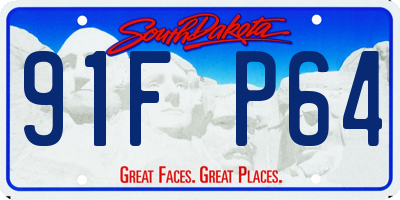 SD license plate 91FP64