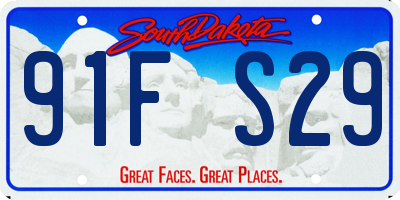 SD license plate 91FS29