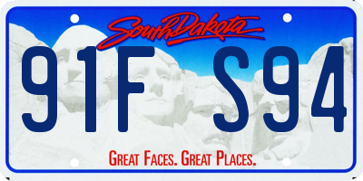 SD license plate 91FS94
