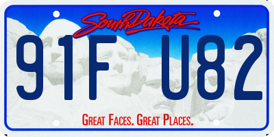 SD license plate 91FU82