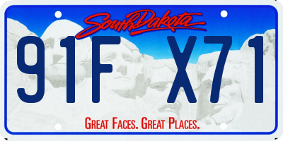 SD license plate 91FX71