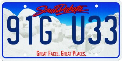 SD license plate 91GU33