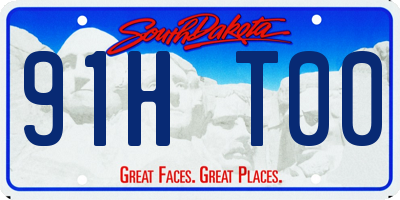SD license plate 91HT00