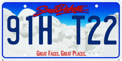 SD license plate 91HT22