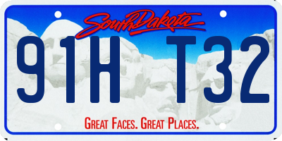 SD license plate 91HT32