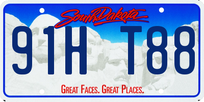 SD license plate 91HT88