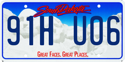 SD license plate 91HU06