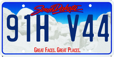 SD license plate 91HV44