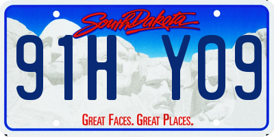 SD license plate 91HY09