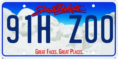 SD license plate 91HZ00