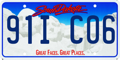 SD license plate 91IC06