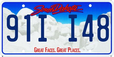 SD license plate 91II48