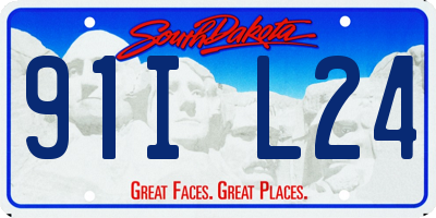 SD license plate 91IL24