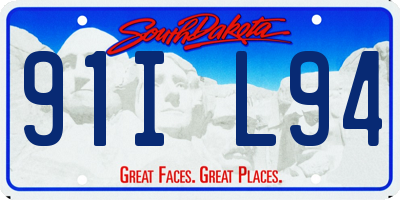SD license plate 91IL94