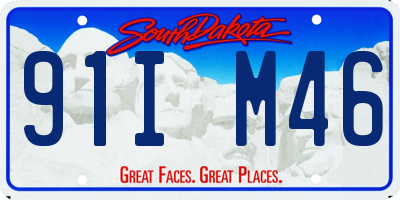 SD license plate 91IM46