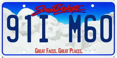 SD license plate 91IM60