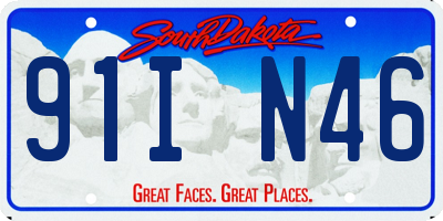 SD license plate 91IN46