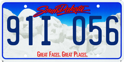 SD license plate 91IO56