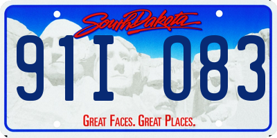 SD license plate 91IO83