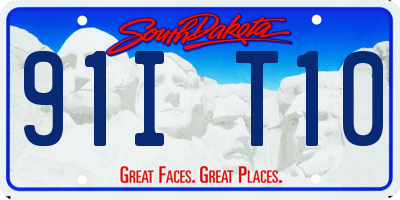 SD license plate 91IT10