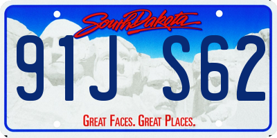 SD license plate 91JS62