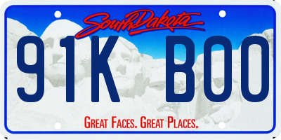 SD license plate 91KB00