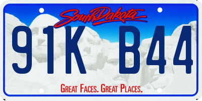 SD license plate 91KB44