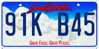 SD license plate 91KB45