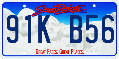 SD license plate 91KB56