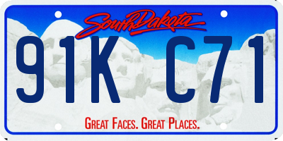 SD license plate 91KC71