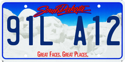 SD license plate 91LA12
