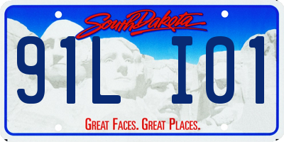 SD license plate 91LI01