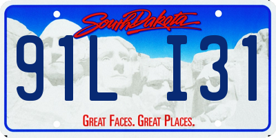 SD license plate 91LI31