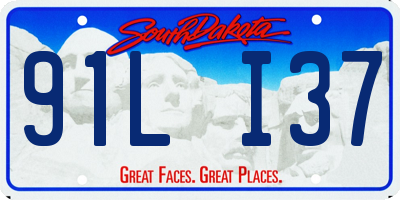 SD license plate 91LI37