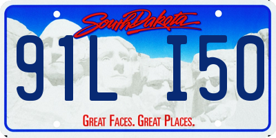 SD license plate 91LI50