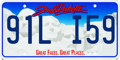 SD license plate 91LI59