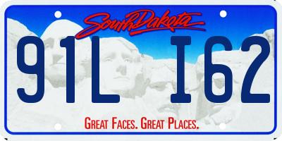 SD license plate 91LI62