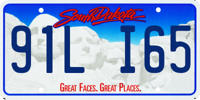 SD license plate 91LI65