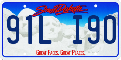 SD license plate 91LI90
