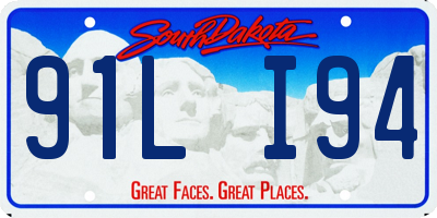 SD license plate 91LI94
